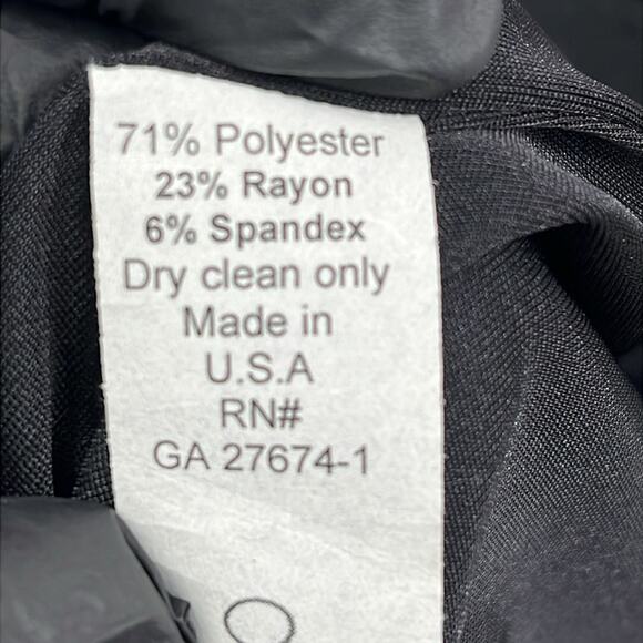 NEW Eva Franco 6 Black Knee Length Casual Classic Modest Skirt - Picture 8 of 9